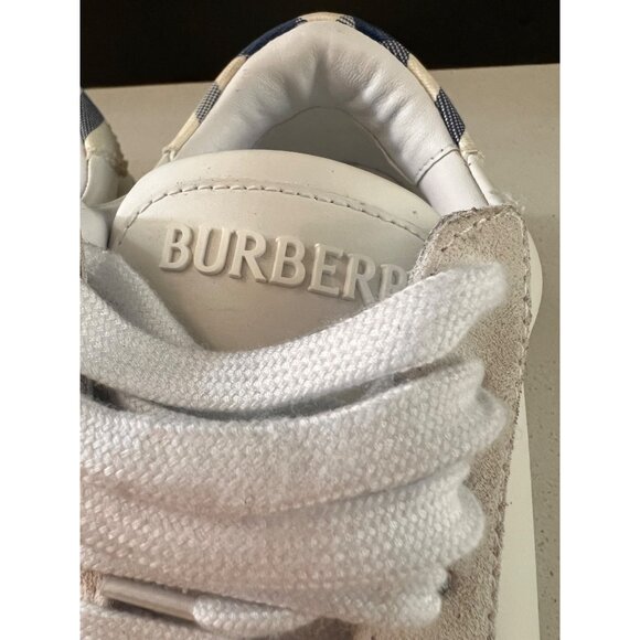 BURBERRY ROBIN WHITE LEATHER SNEAKERS SIZE 39 - Picture 6 of 12